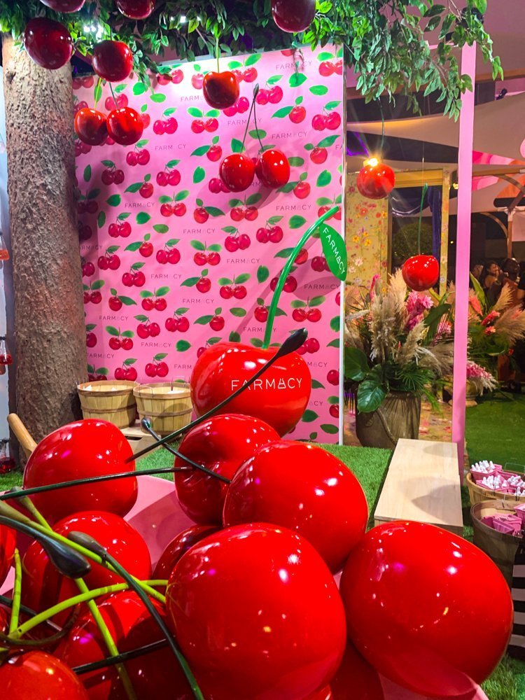 Farmacy Beauty acerola cherry booth at Sephoria House of Beauty 